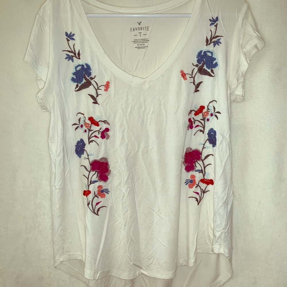 white floral top - american eagle